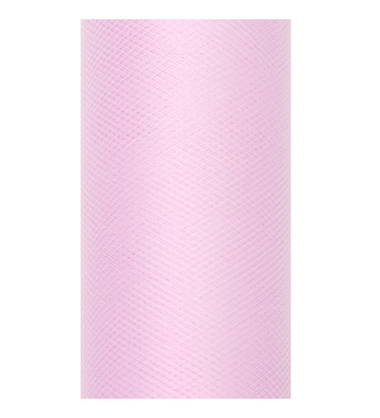 Dekorativní tyl - světle růžový II (15cm)