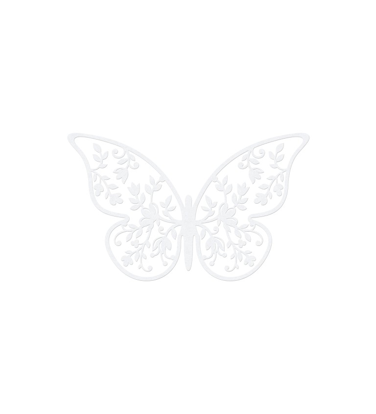 Papíroví krajkoví motýlci - 10ks