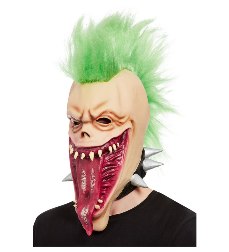 Strašidelná maska lebky punkera