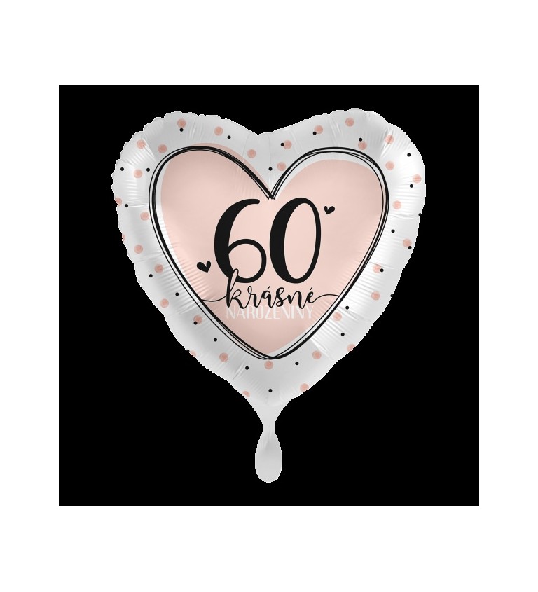 Fóliový balonek 60 Krásné narozeniny