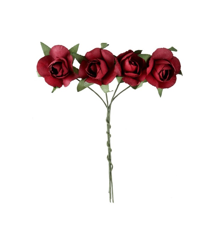 Dekorativní červené růže