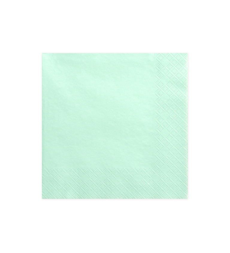 Ubrousky - světle zelená barva