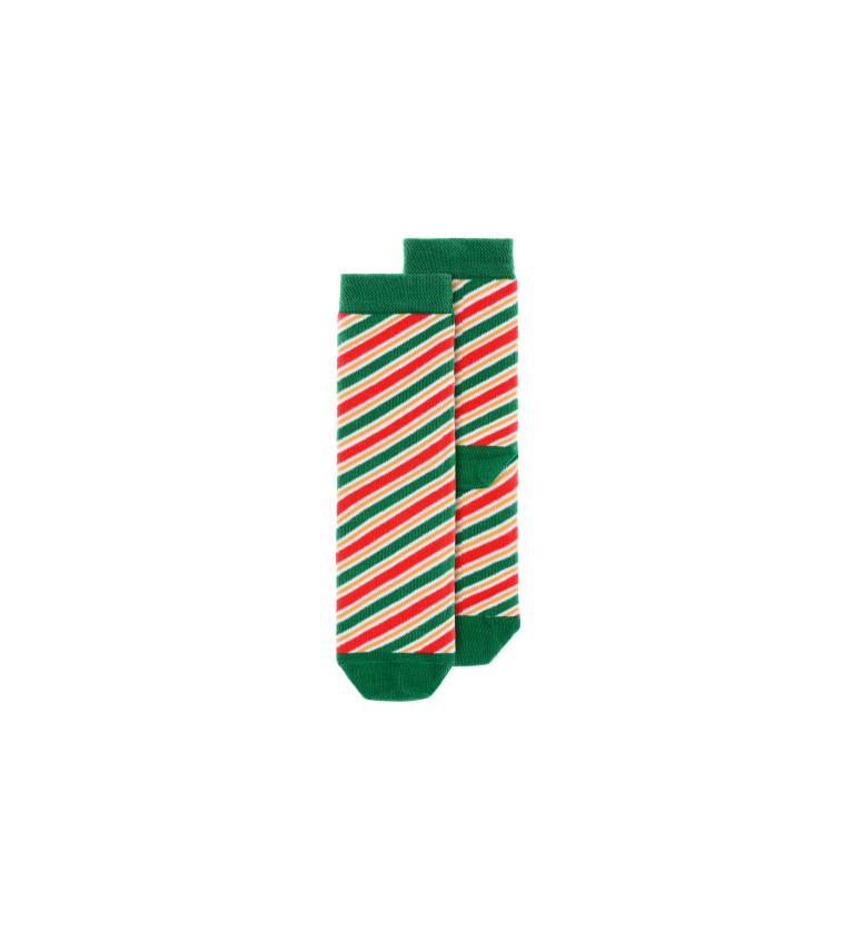 Vánoční proužkované ponožky