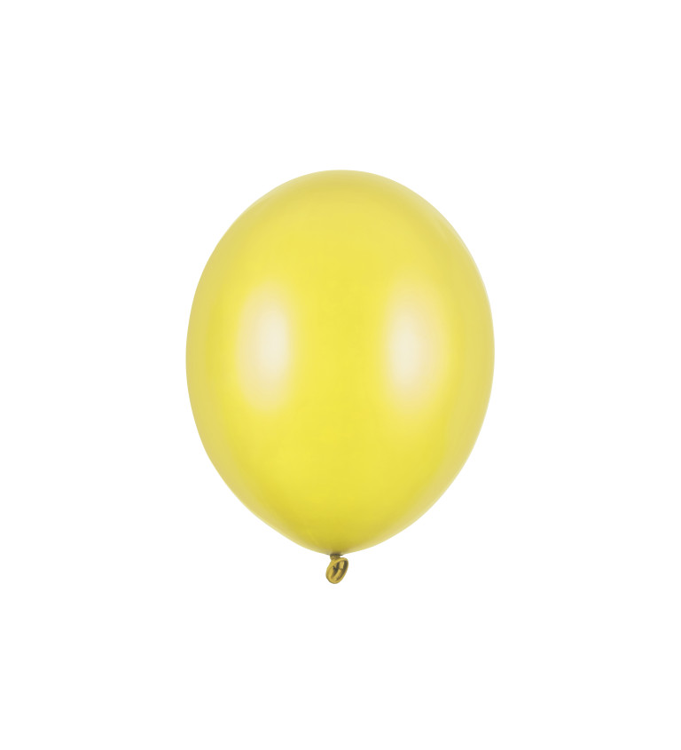 Sada balónků - žluté metalické