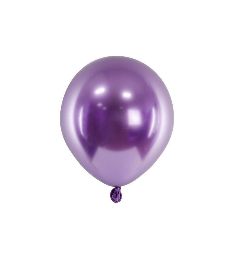 Latexové balónky - chromo fialové