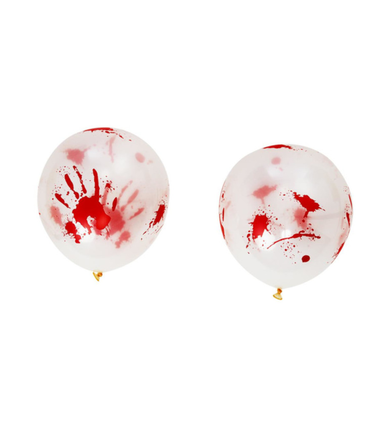 Latexové balónky - krvavé otisky