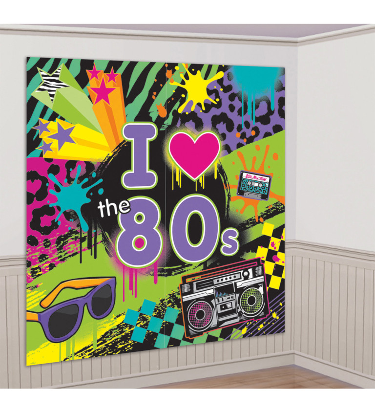 Dekorace na stěnu - 80s