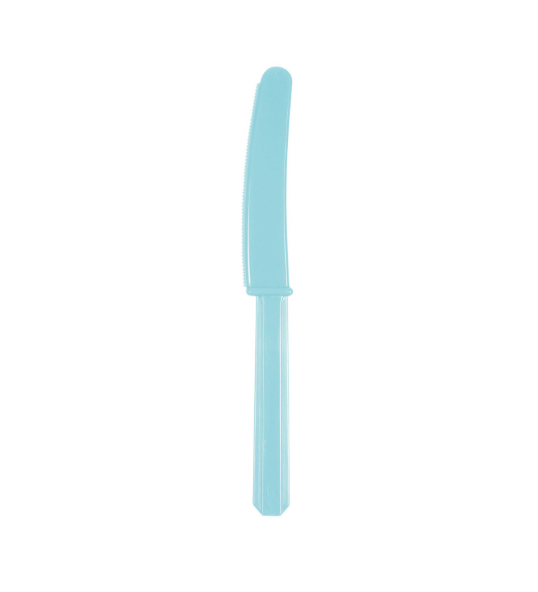 Světle modré nože - plast