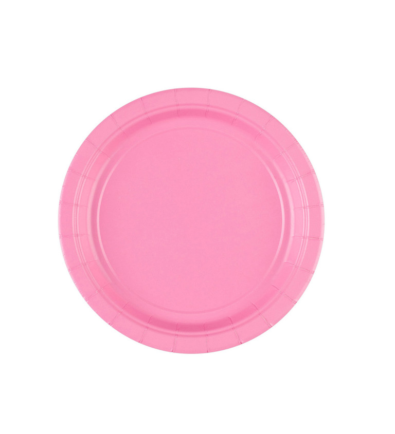Malé růžové talíře