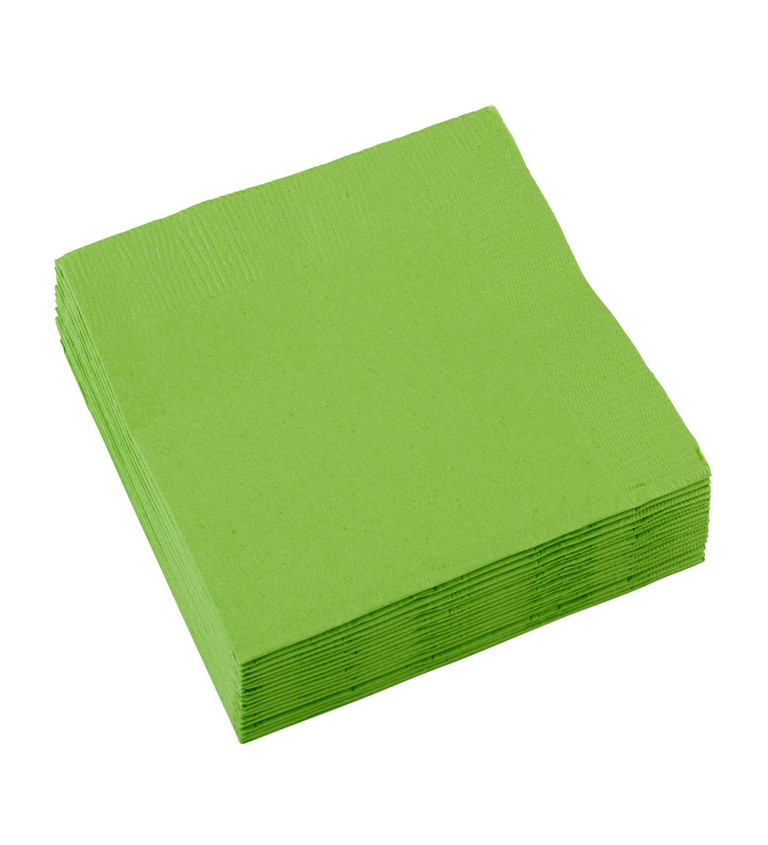 Zelené ubrousky papírové