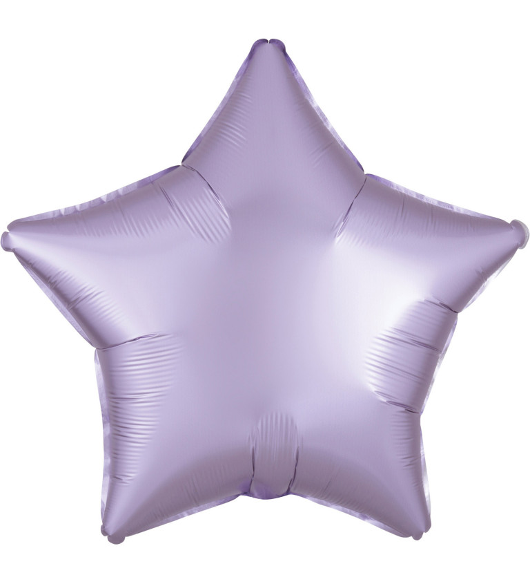 Fóliový balónek - hvězda fialová