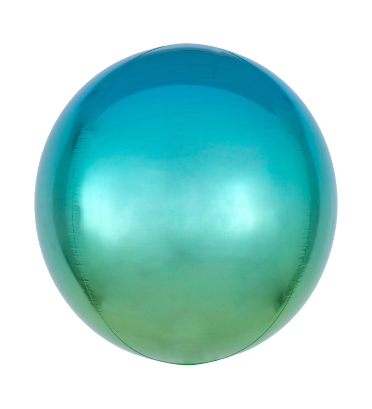 Fóliový balónek - ombre zelený