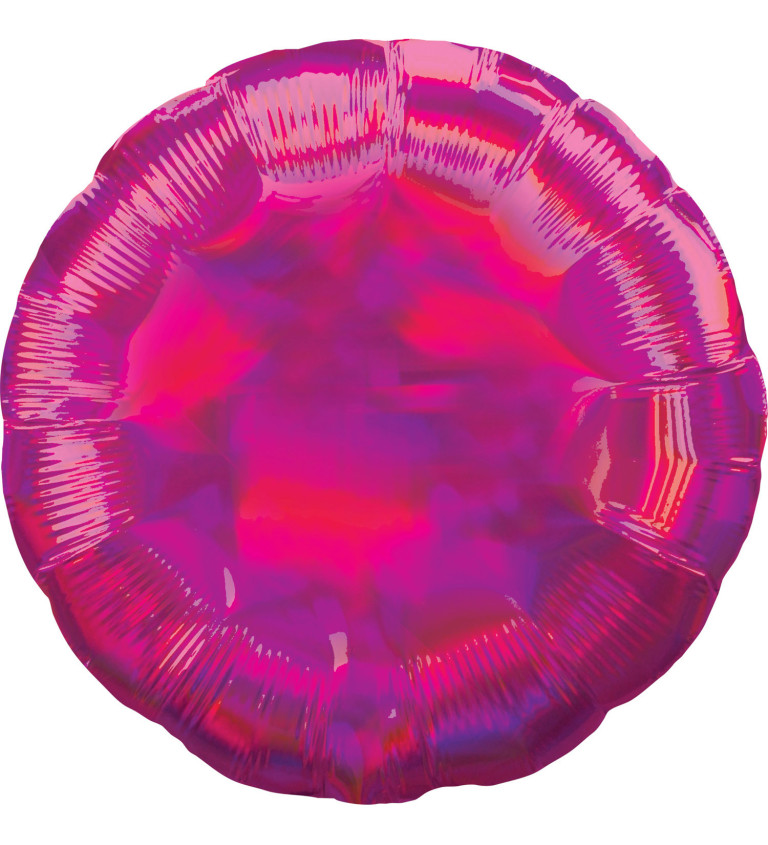 Růžovo-červený balónek - fóliový