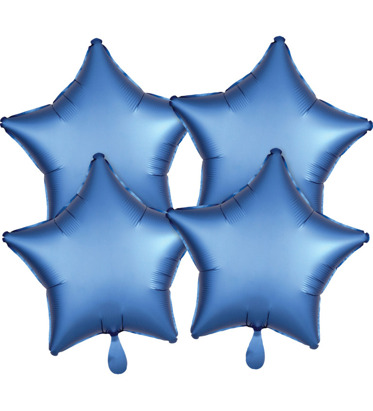 Set balónků hvězdy modré