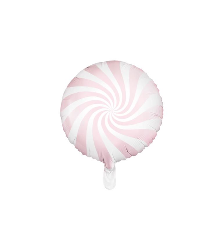 Balónek pastelový duhový růžový Candy