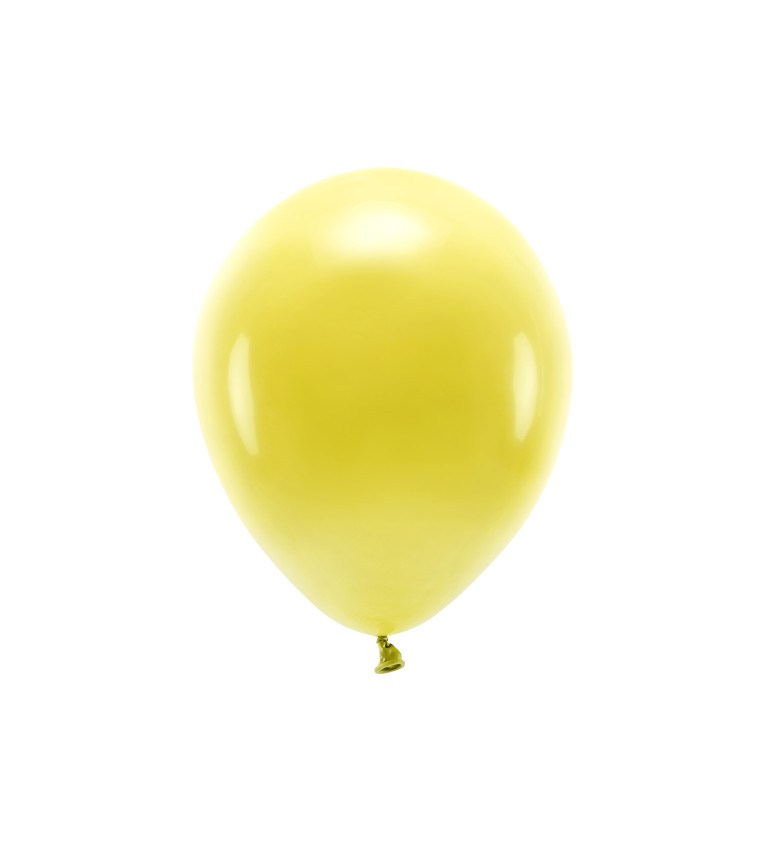 Eko balónky tmavě žluté pastelové