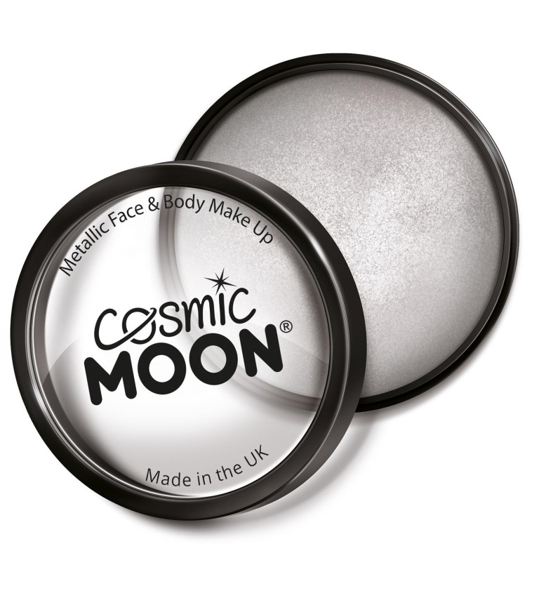 Barva na obličej a tělo Cosmic Moon-metalicky stříbrná
