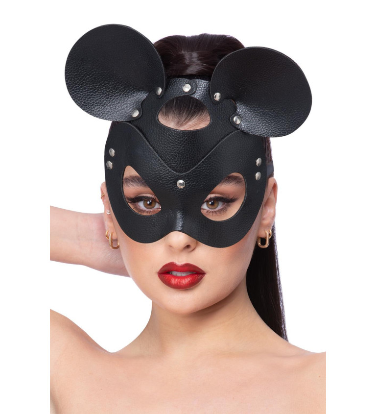Kožená maska sexy myš