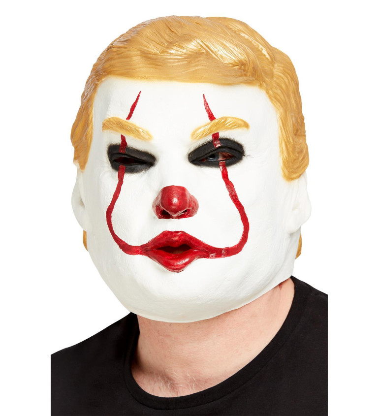 Latexová hororová maska prezidenta