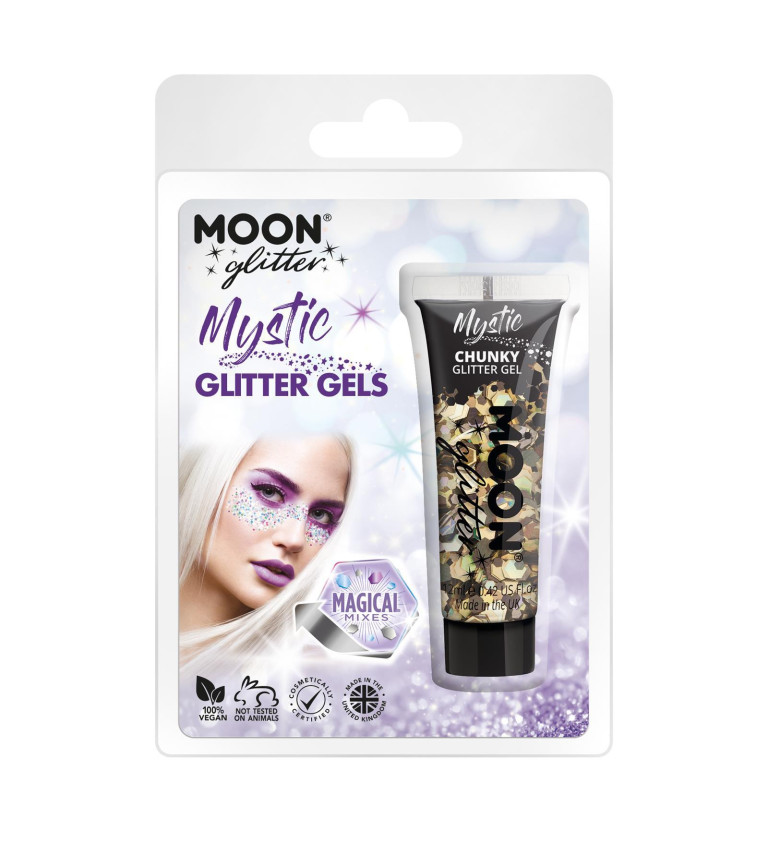 Glitter gel - zlatý
