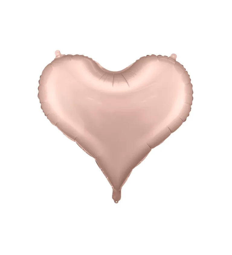 Měděný foliový balonek ve tvaru srdce