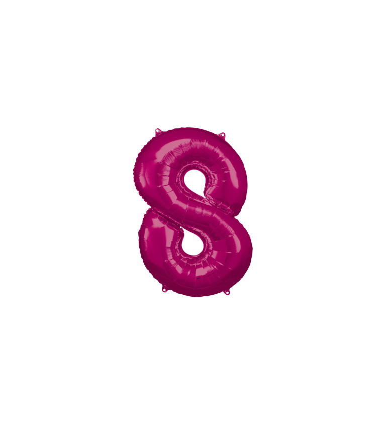 Balonek "8" velký - růžový