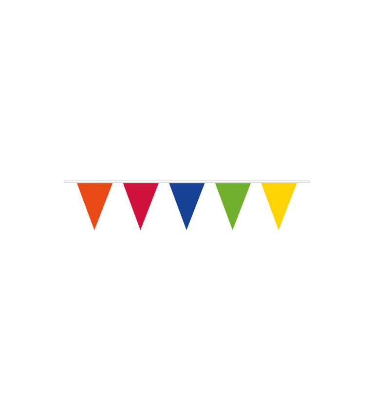 Girlanda barevná - trojúhelníková