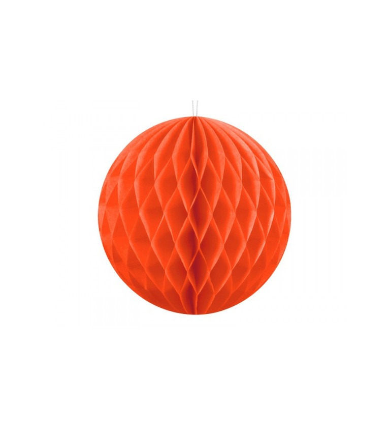 Dekorativní koule oranžová - 10 cm