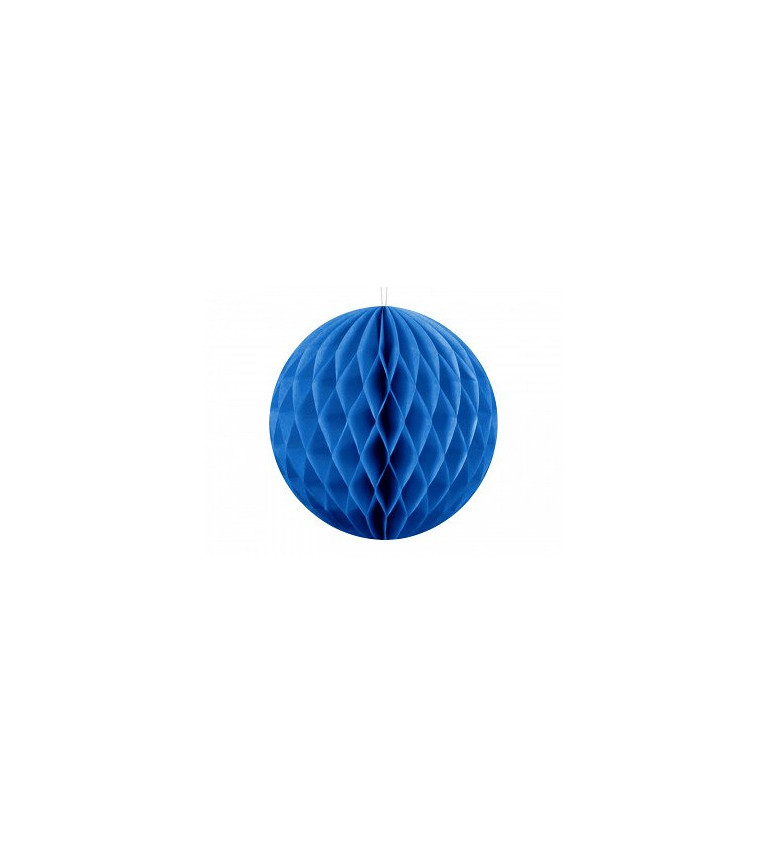 Papírová dekorativní koule - modrá