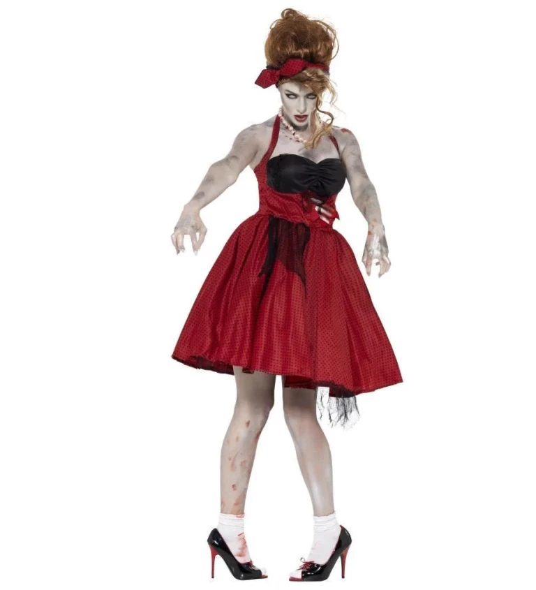 Halloween kostým "Zombie Rockabilly tanečnice"