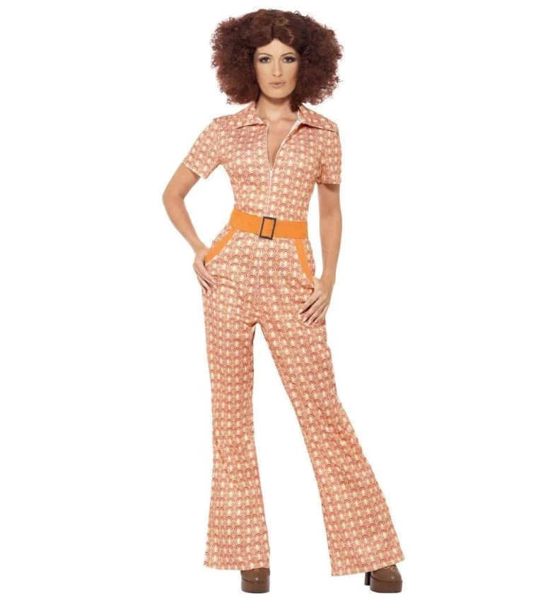 Kostým "70. léta - dámský oranžový"