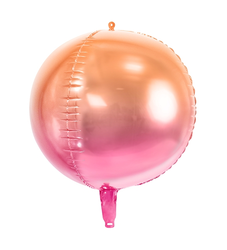 Fóliový balónek - růžovooranžový