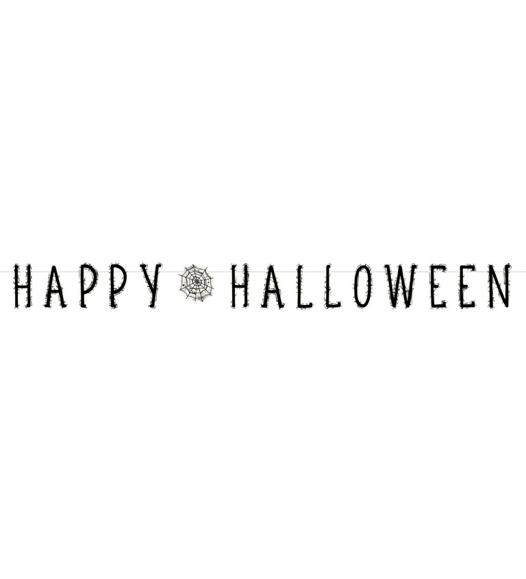 Girlanda s nápisem - Happy Halloween