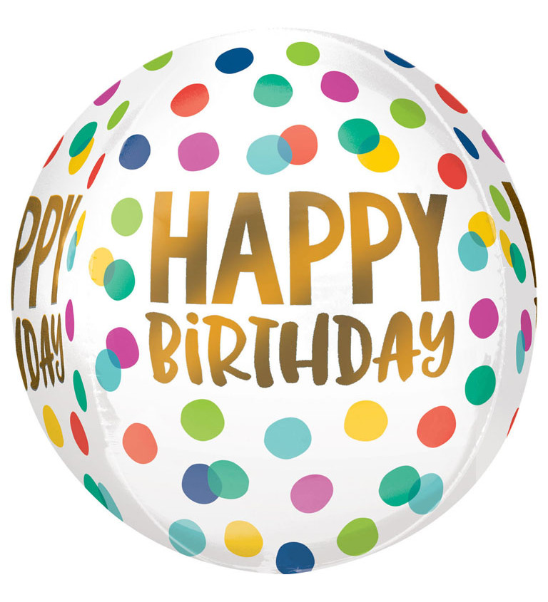 Fóliový balónek - Happy Birthday