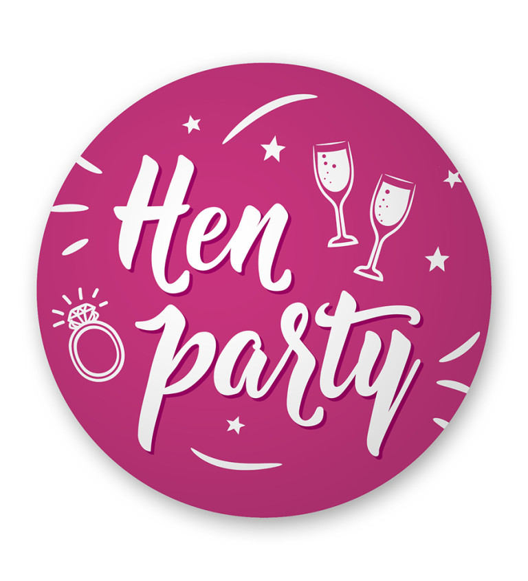 Placka růžová - Hen party