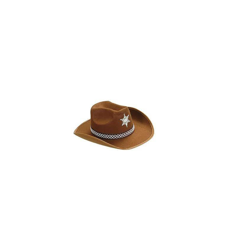 Westernový klobouk - hnědý
