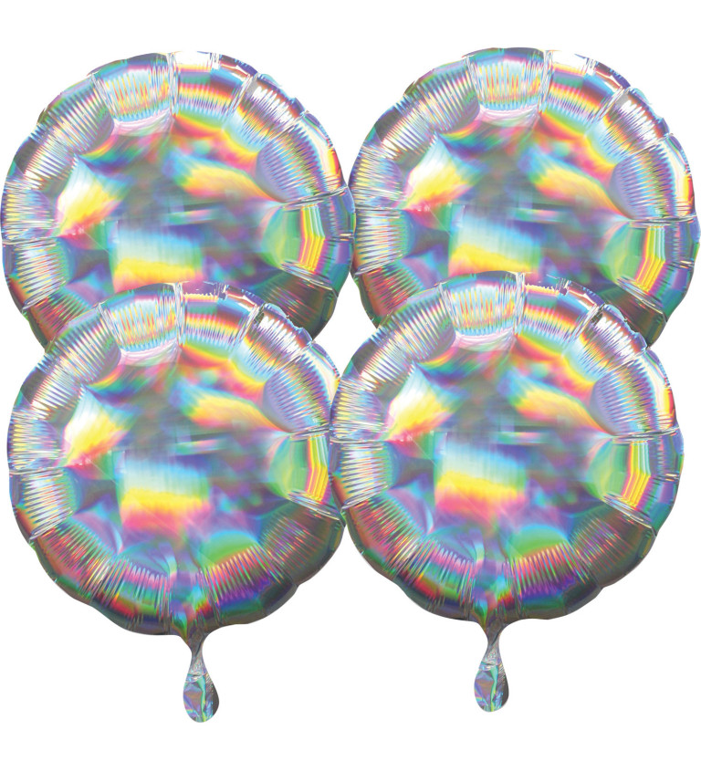 Sada fóliových holografických balónků