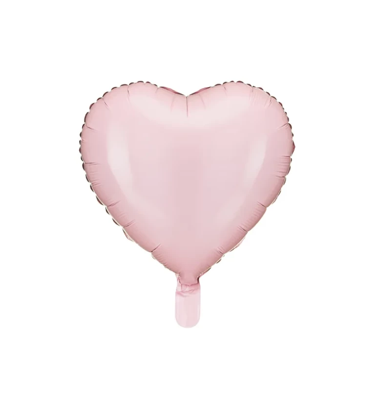 Balónek - srdíčko světlé růžové
