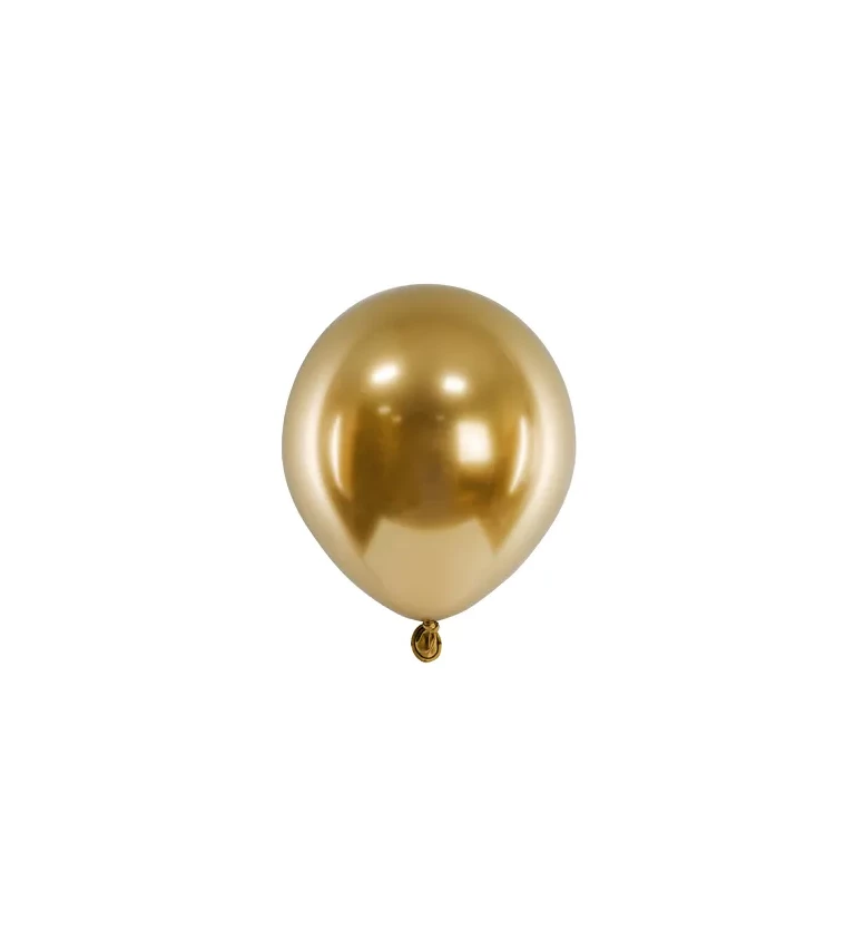 Zlaté lesklé balónky
