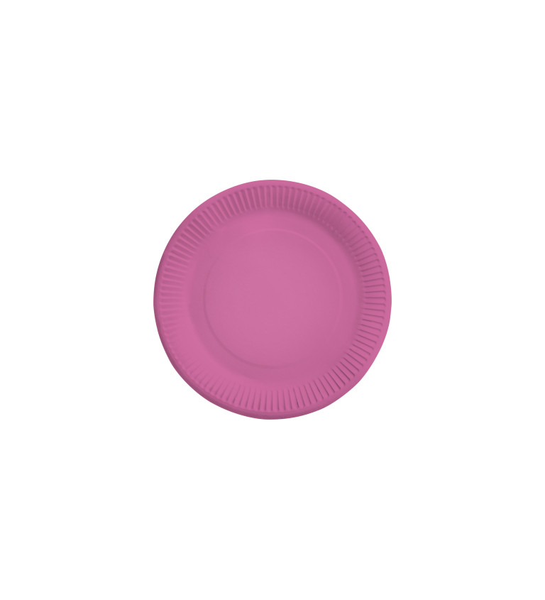 Papírové talíře růžové