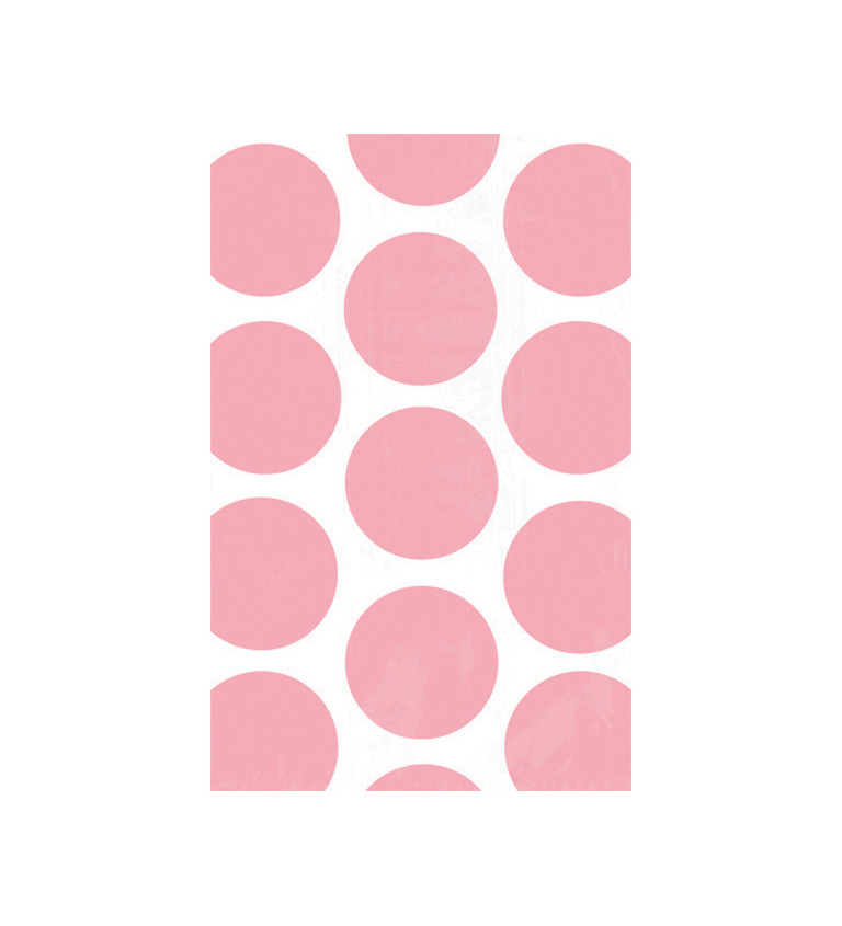 Růžové sáčky s puntíky
