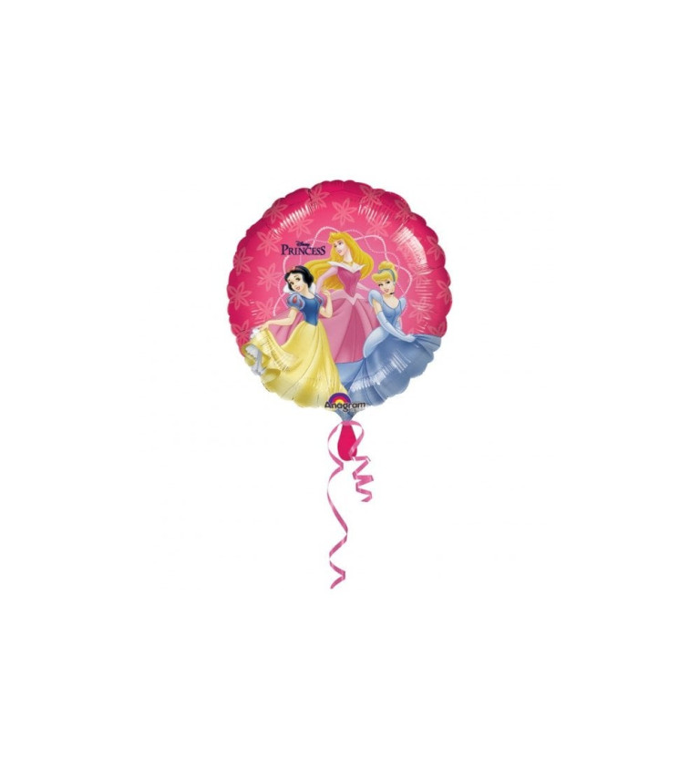 Disney princezny růžový balónek