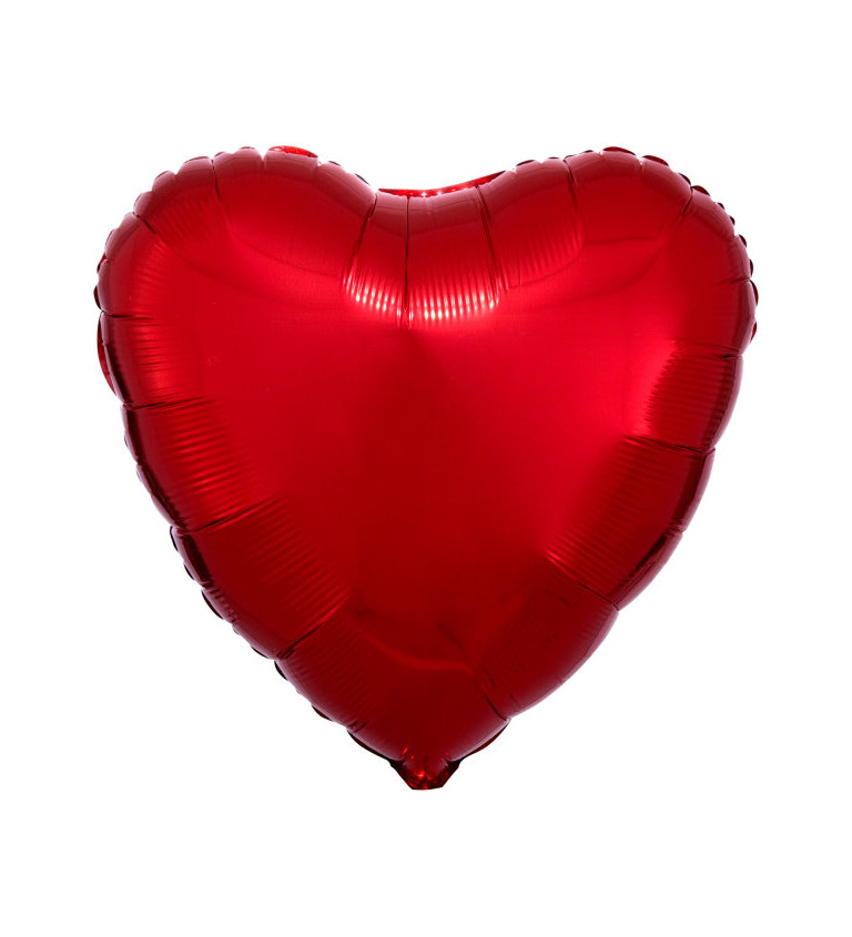 Červený balónek srdce
