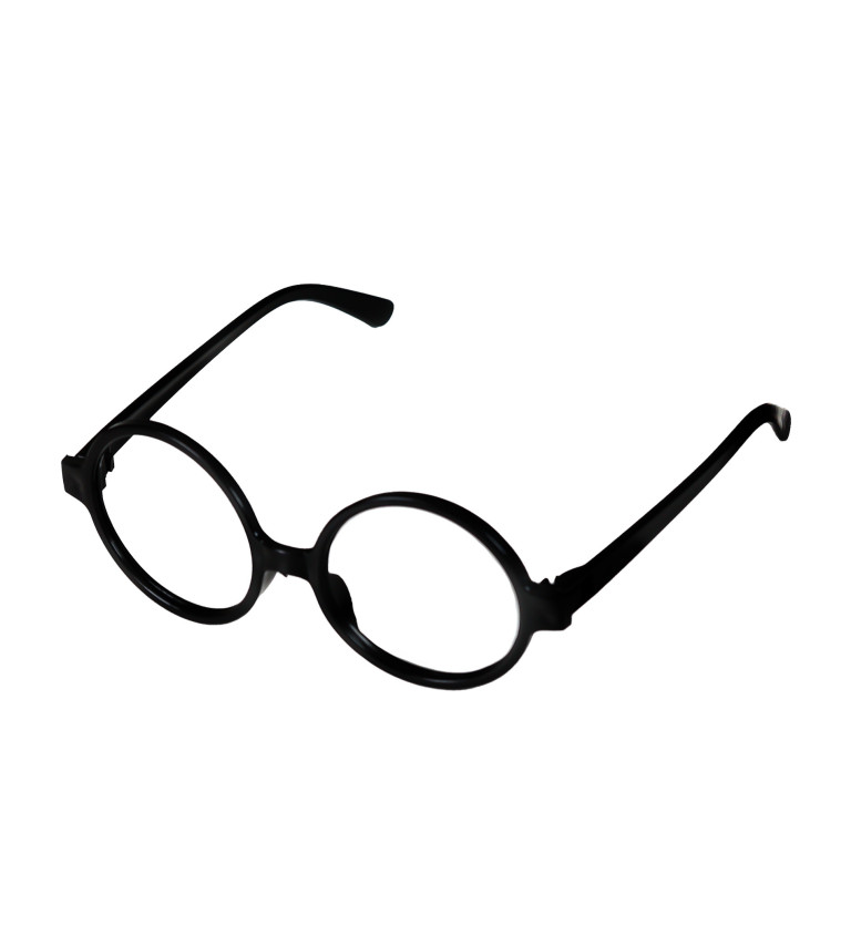 Čarodějnické brýle - kulaté, černé