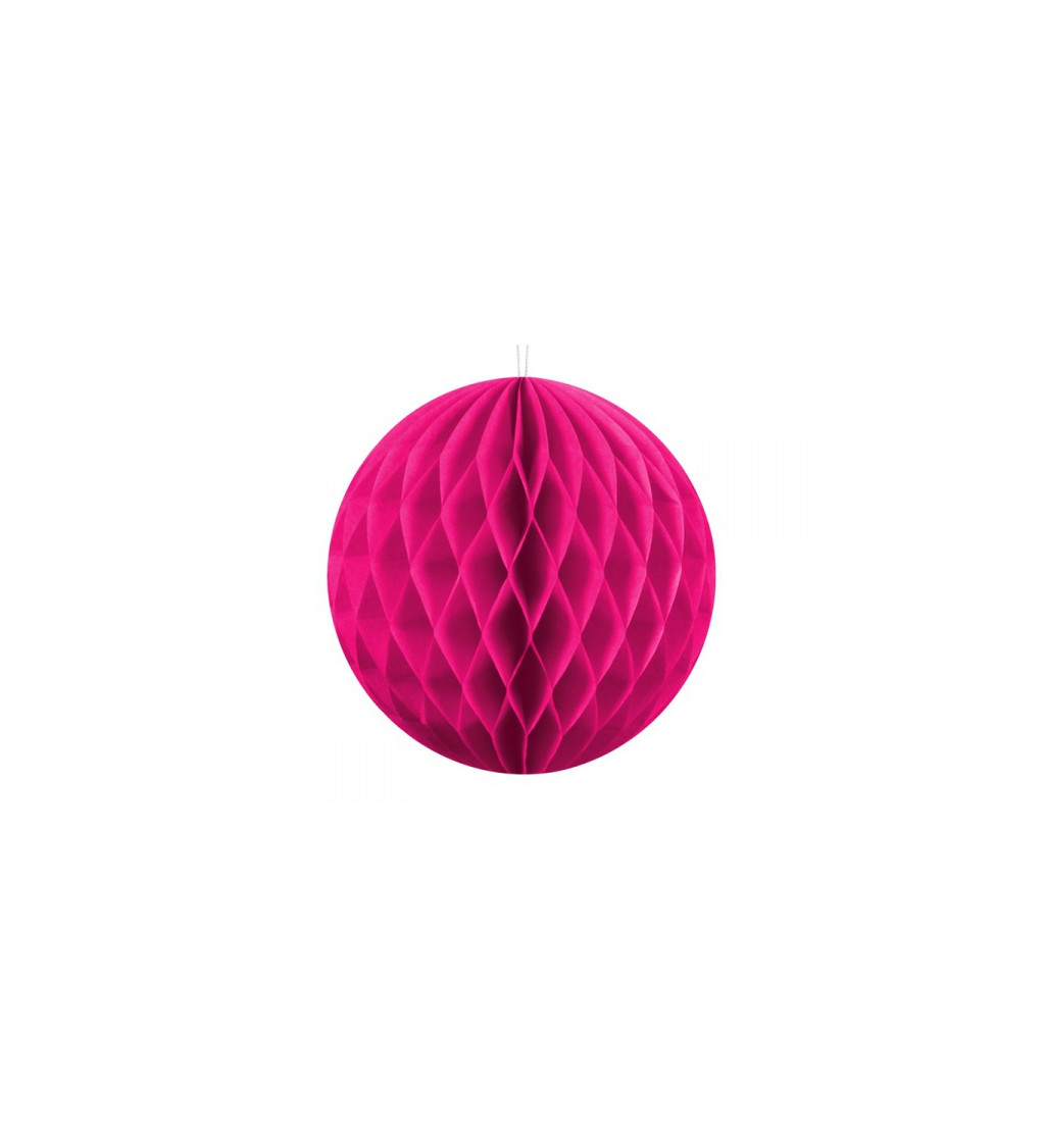 Dekorativní koule tmavě růžová - 10 cm