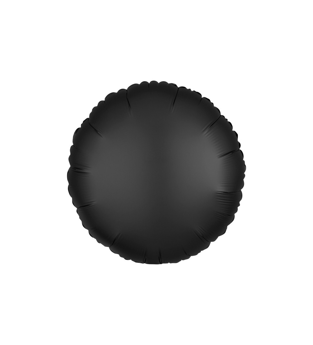 Fóliový balónek ve tvaru kola - černý
