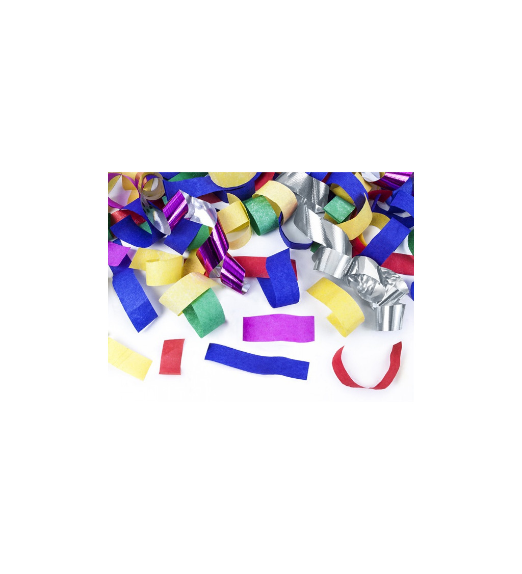 Vystřelovací konfety maxi - barevné