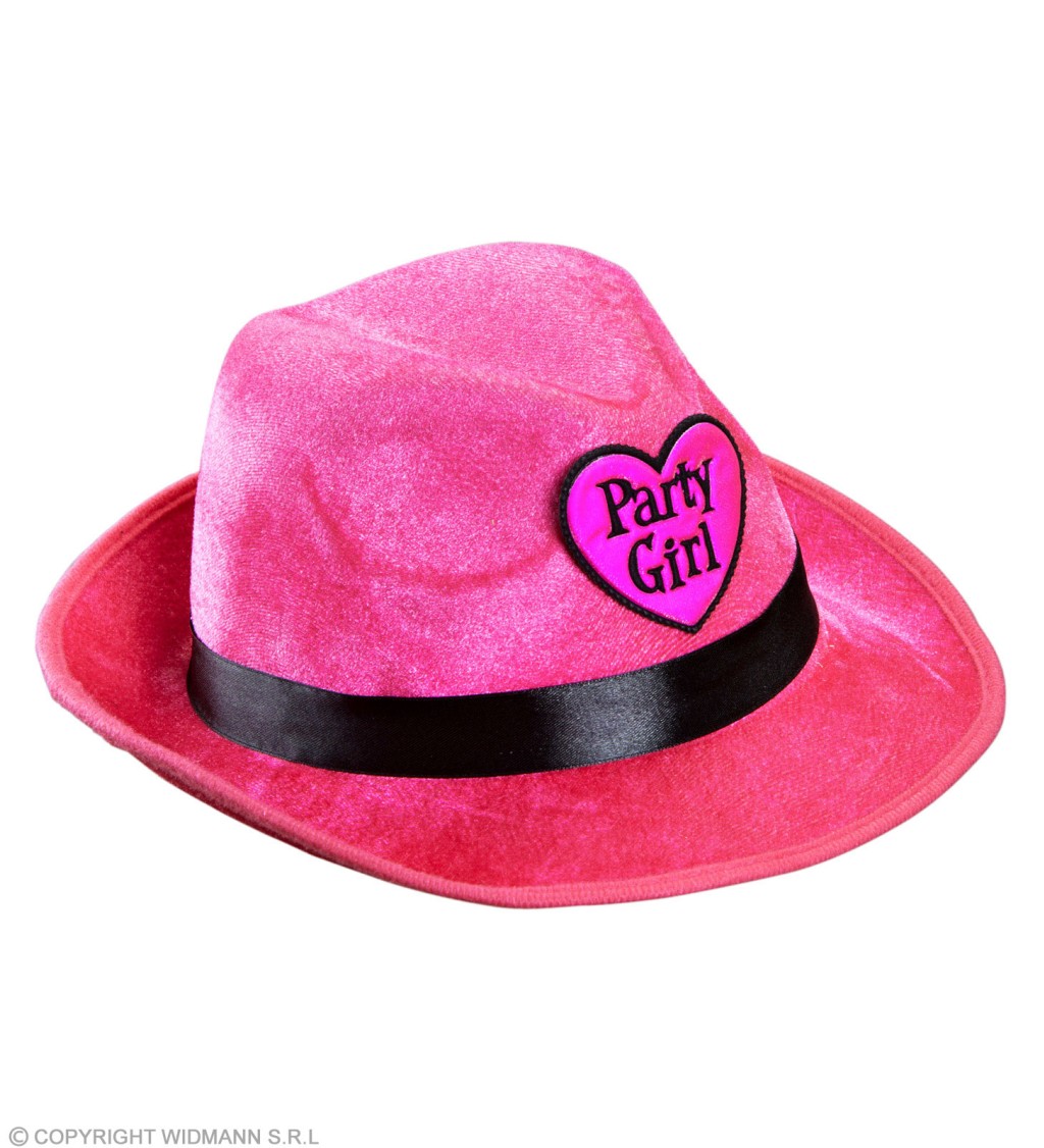 Klobouk Party Girl - růžový