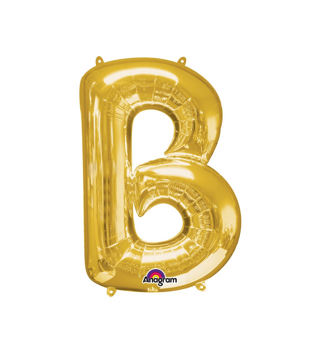 Balonek "B" - zlatý