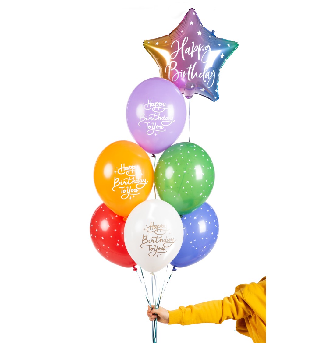Happy Birthday - Latexové balónky mix